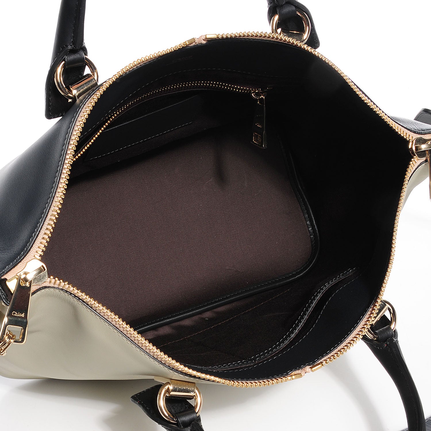 Chloe Smooth Calfskin Medium Baylee Tote Mushroom Black 5 of 8