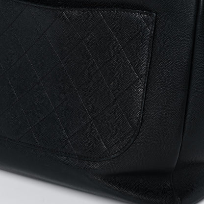 Chanel Grained Calfskin Stitched Lady Coco Top Handle Tote Black 15 of 16