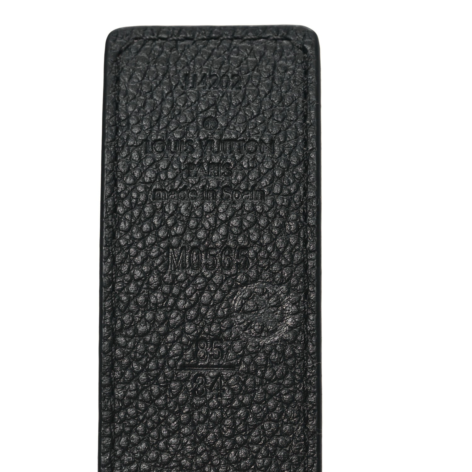 Louis Vuitton Calfskin Monogram 30mm LV Initiales Reversible Belt 85 34 Black 3 of 4