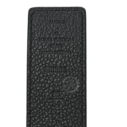 Louis Vuitton Calfskin Monogram 30mm LV Initiales Reversible Belt 85 34 Black 3 of 4