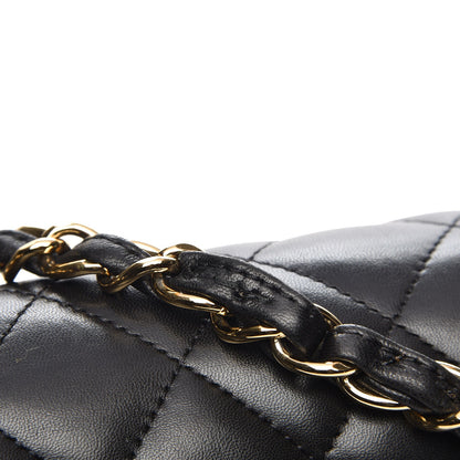 Chanel Lambskin Quilted Jumbo Double Flap Black 9 of 9