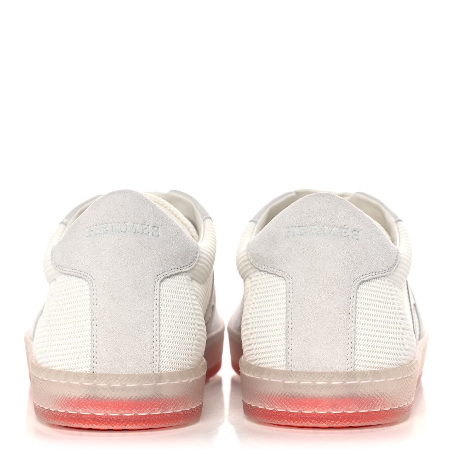 Hermes Technical Mesh Suede Boomerang Sneakers 42.5 White 5 of 10