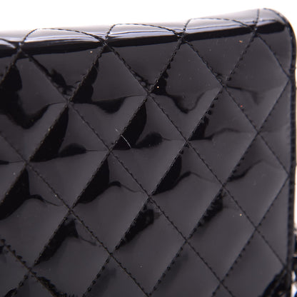 Chanel Patent Quilted Brilliant Wallet On Chain WOC Black 9 of 9