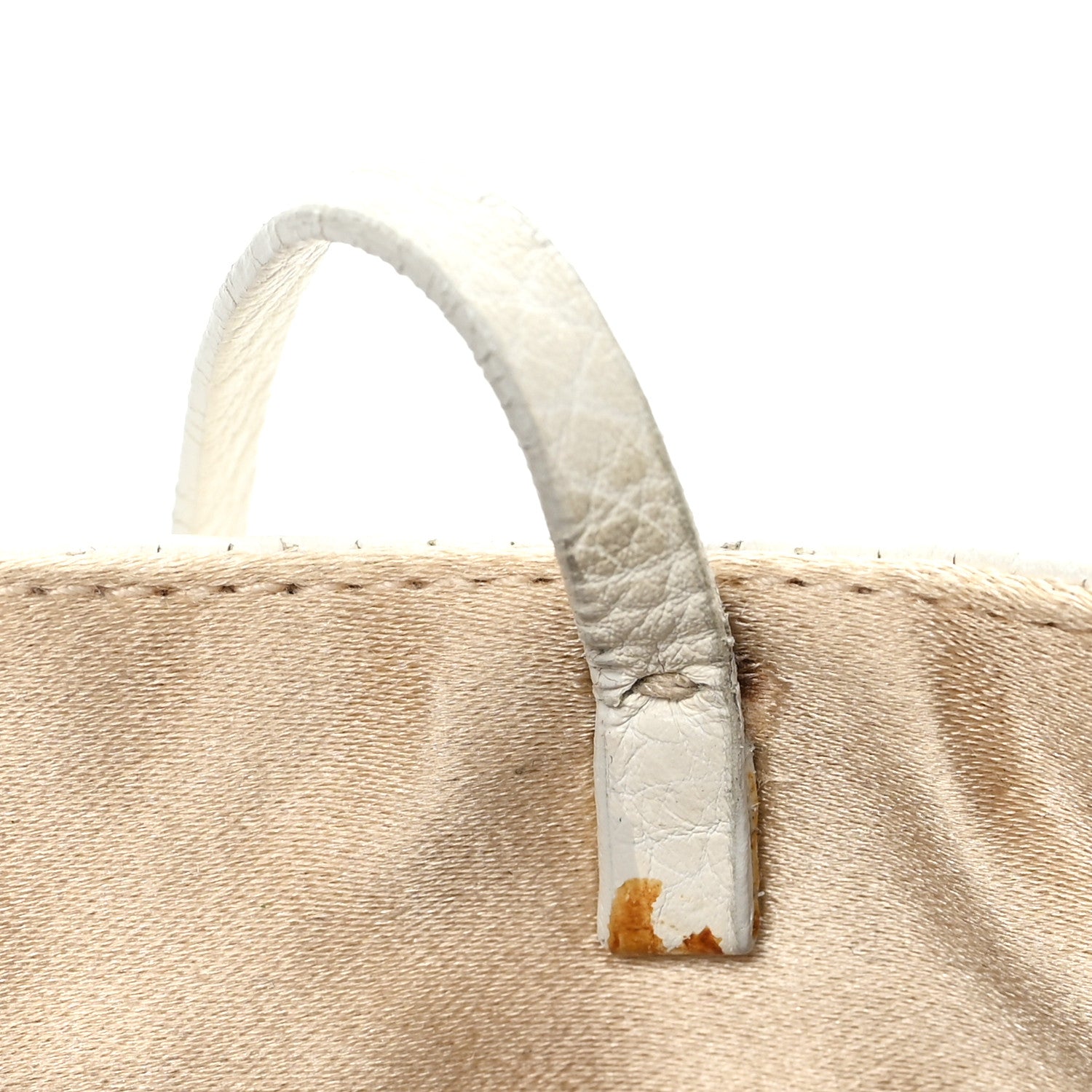 Prada Vitello Daino Crystal Bucket Bag White 11 of 11