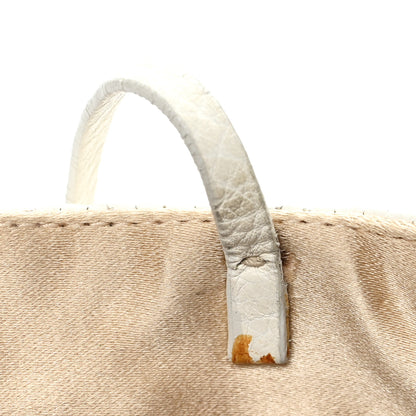 Prada Vitello Daino Crystal Bucket Bag White 11 of 11