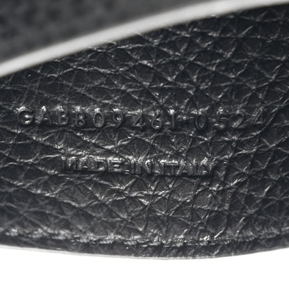 Saint Laurent Smooth Calfskin Baby Le 5 A 7 Soft Hobo Black 8 of 11