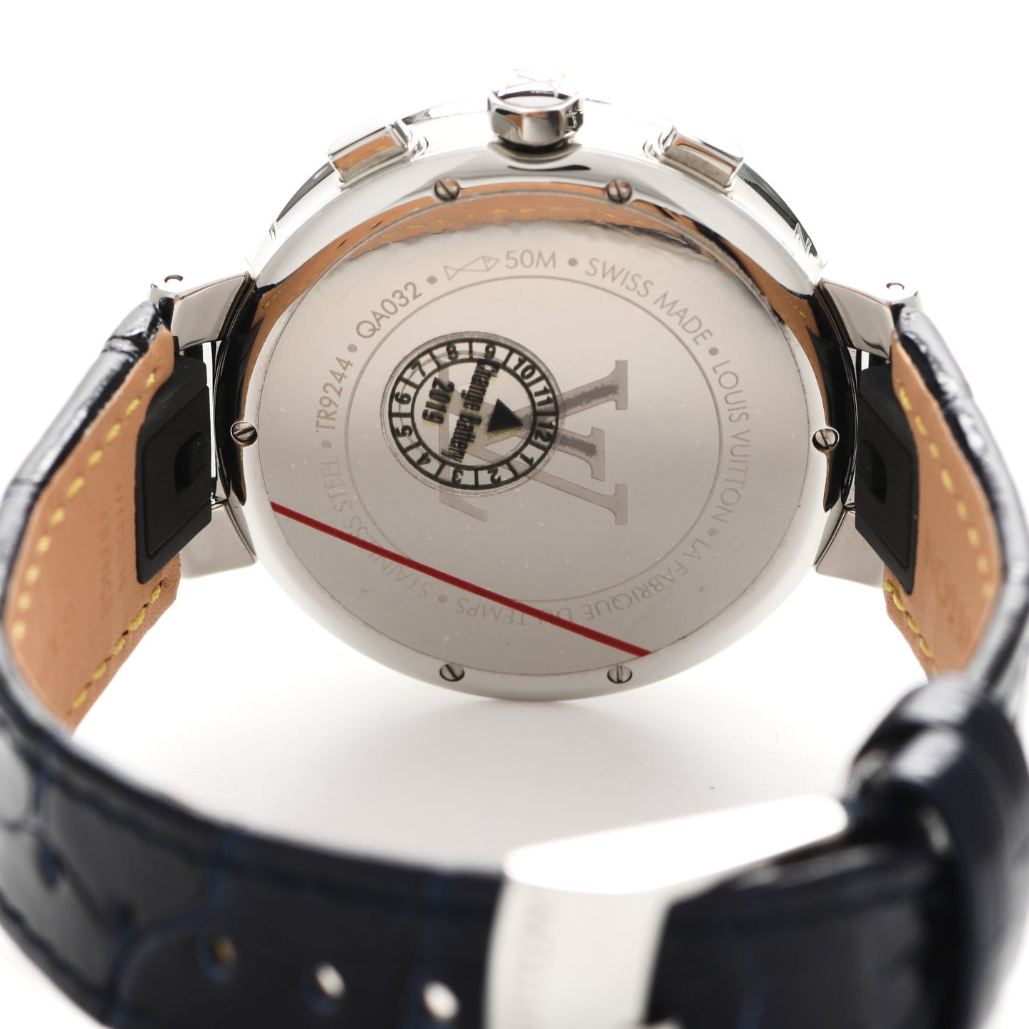 Stainless Steel Alligator 28mm Tambour Lovely Cup Quartz Watch Blue