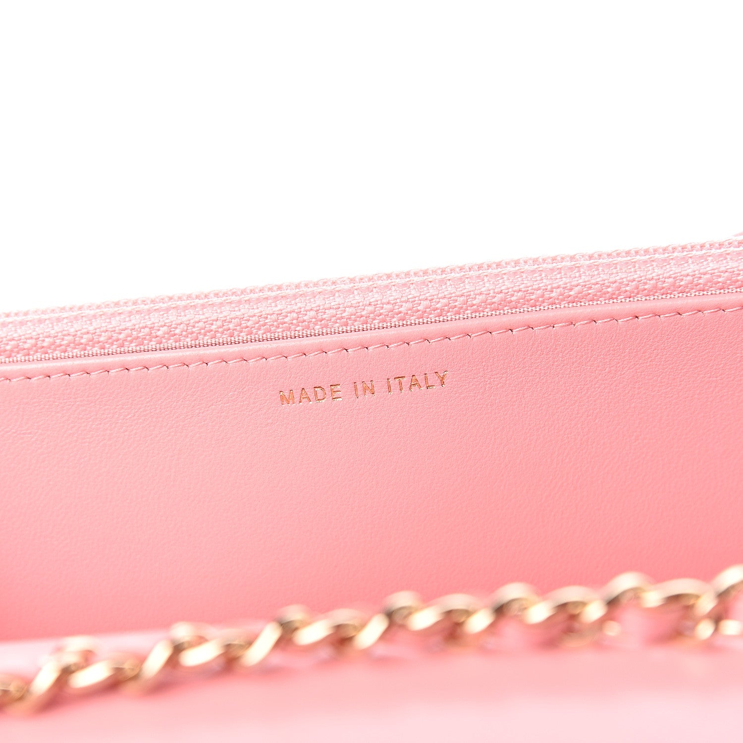 Chanel Lambskin Quilted Trendy CC Wallet On Chain WOC Pink 6 of 12