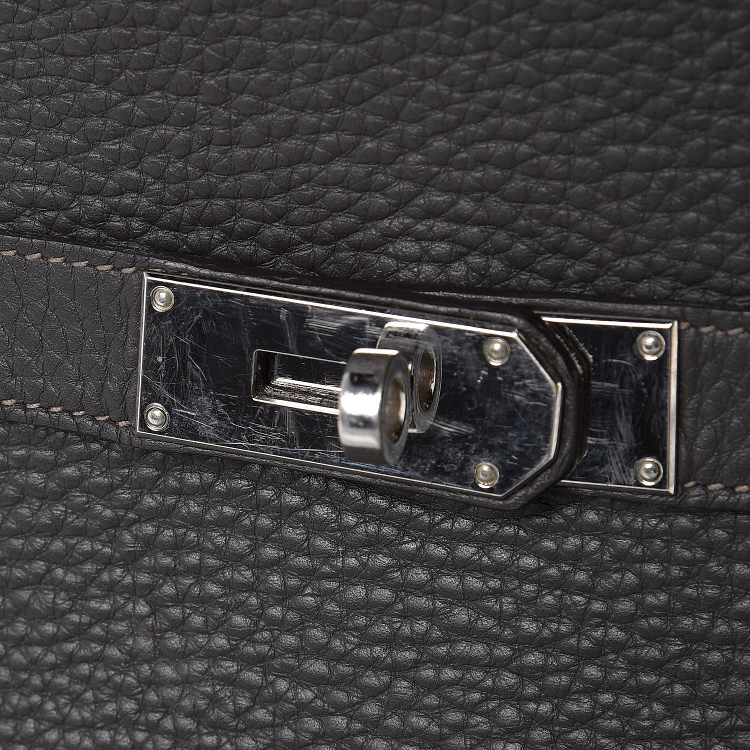 Hermes Taurillon Clemence Bicolor Jypsiere 34 Ardoise Gris Tourterelle 10 of 32