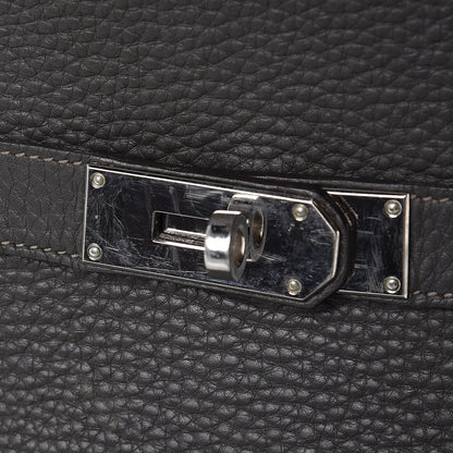 Hermes Taurillon Clemence Bicolor Jypsiere 34 Ardoise Gris Tourterelle 10 of 32