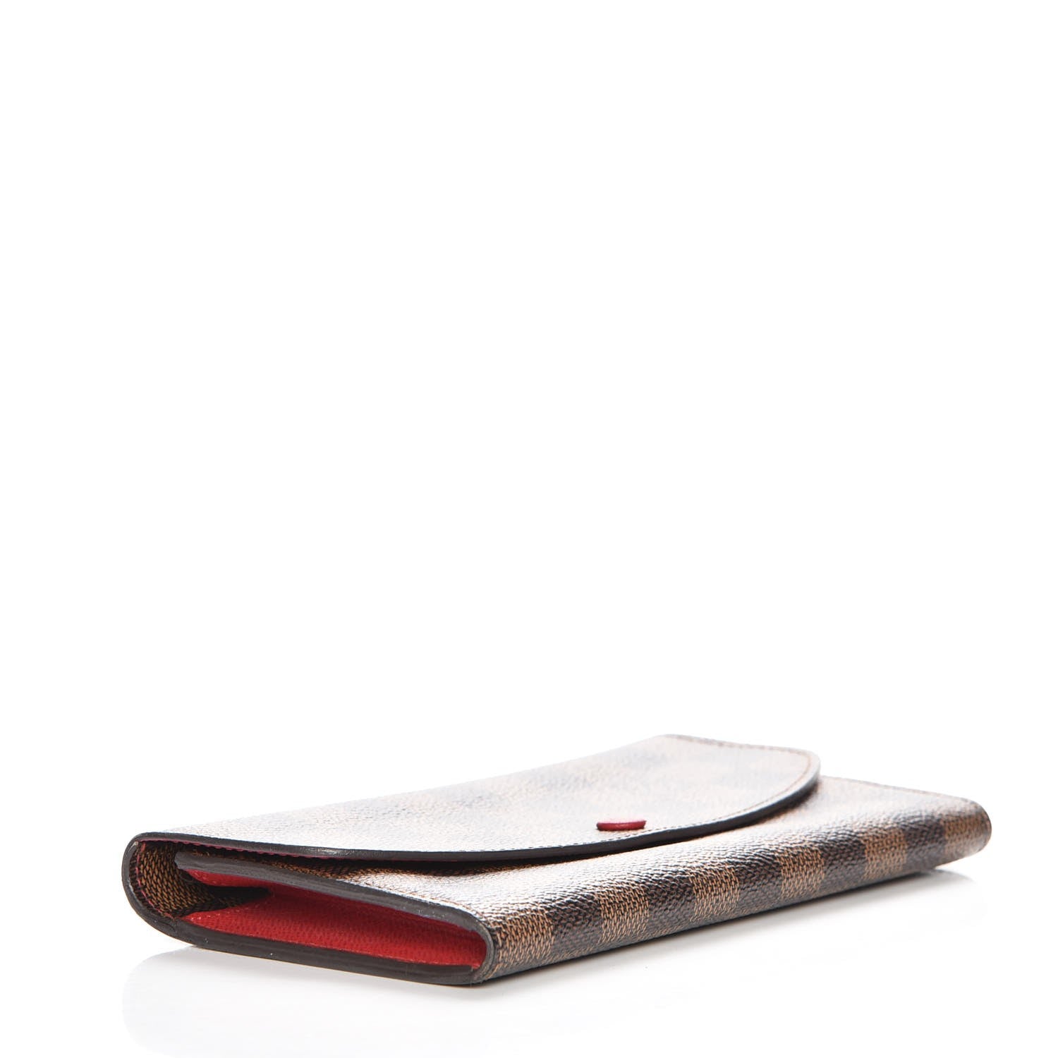 Louis Vuitton Damier Ebene Emilie Wallet Red 4 of 8