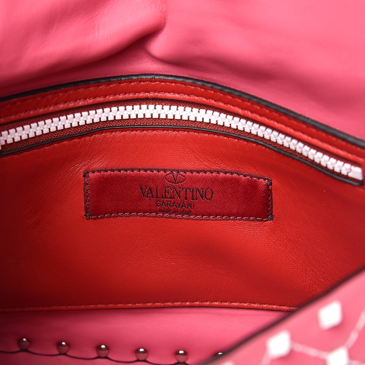 Valentino Garavani Lambskin Medium Free Rockstud Spike Shoulder Bag Shadow Pink 6 of 8