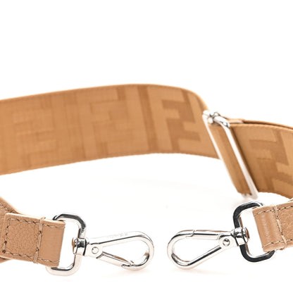 Fendi Ribbon Vitello Century FF 1974 Embroidered Adjustable Strap You Cappuccino 3 of 3