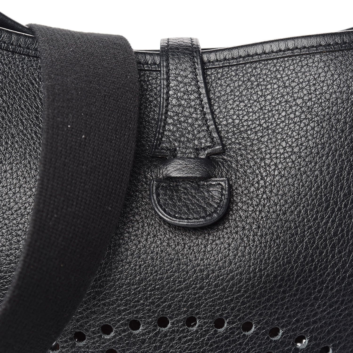 Hermes Taurillon Clemence Evelyne II PM Black 9 of 9