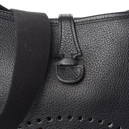 Hermes Taurillon Clemence Evelyne II PM Black 9 of 9
