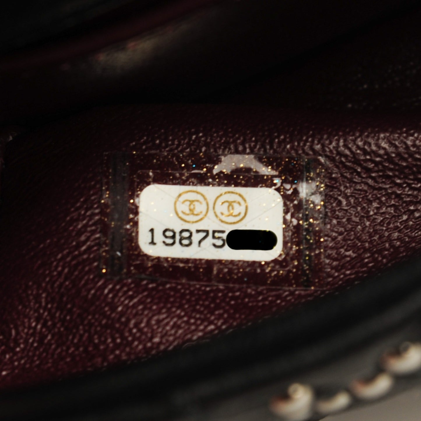 Lambskin Studded Mini Metal Beauty Flap Black