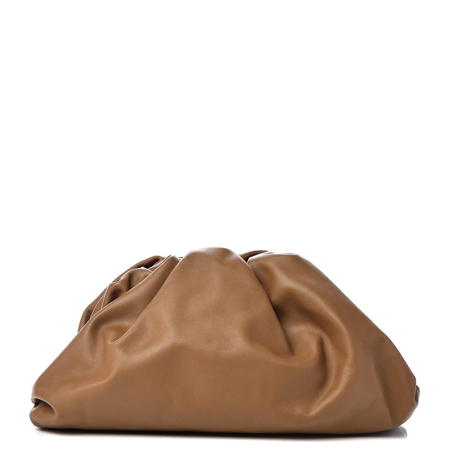 Smooth Butter Calf The Pouch Oversized Clutch Cammello