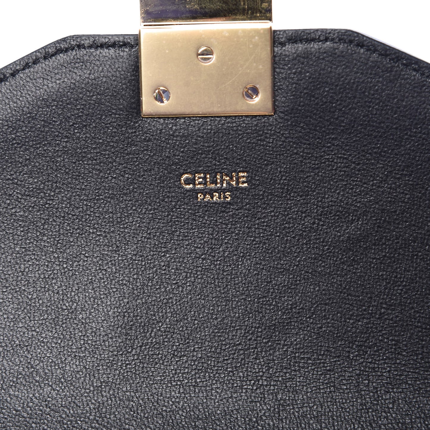 Shiny Calfskin Medium C Bag Black