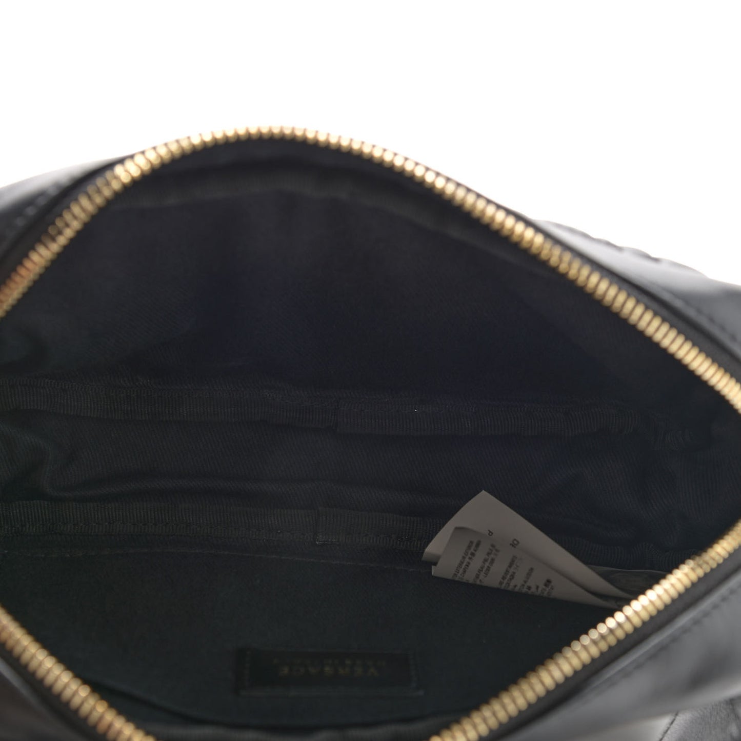 Nappa Barocco Quilted Vanitas Medea Belt Bag Black