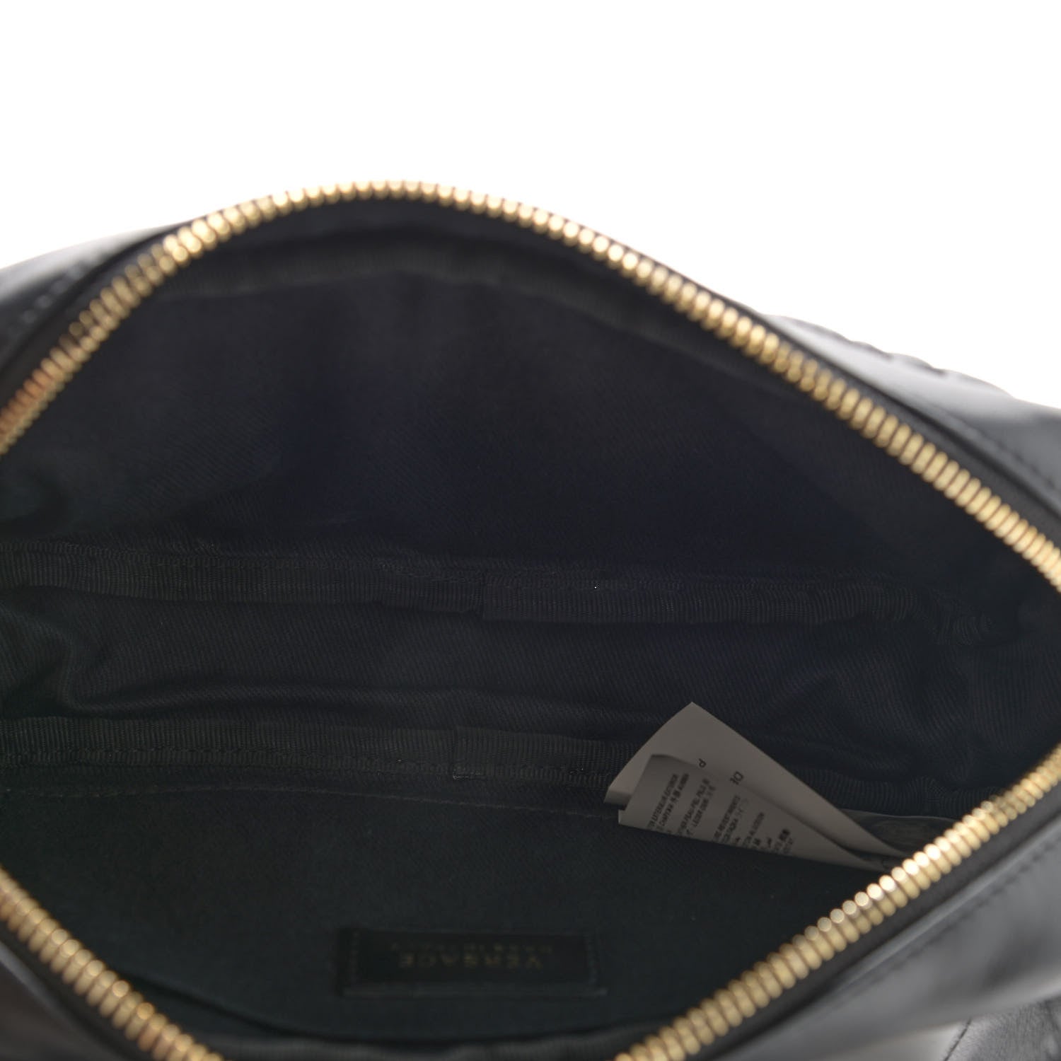 Versace Nappa Barocco Quilted Vanitas Medea Belt Bag Black 5 of 9