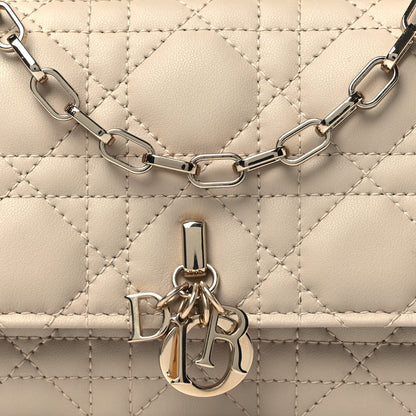 Christian Dior Lambskin Cannage Mini My Dior Top Handle Clutch Beige 8 of 10