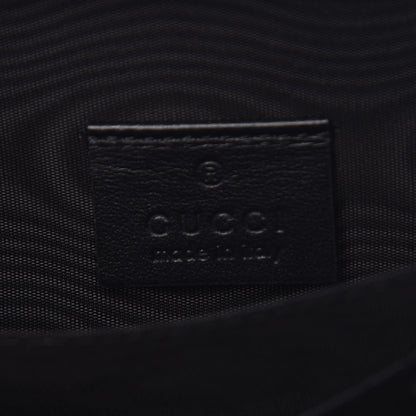 Gucci Calfskin Matelasse GG Marmont Zip Around Card Case Black 6 of 8
