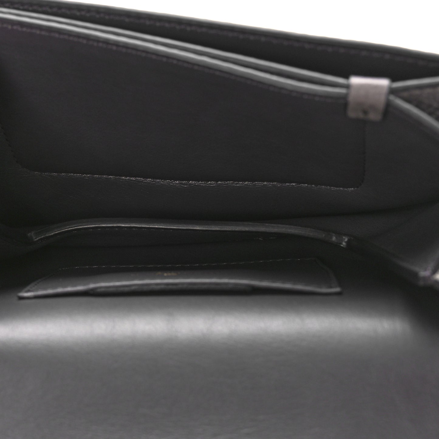 Pebbled Calfskin Ginevra Chain Bag Grey