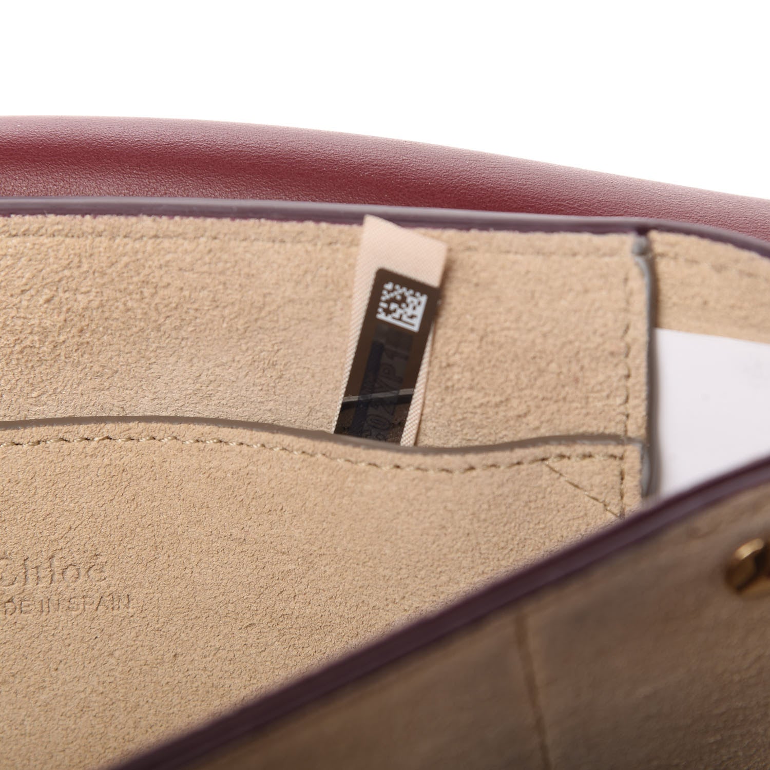 Chloe Suede Calfskin Small Faye Shoulder Bag Plum Purple 9 of 10