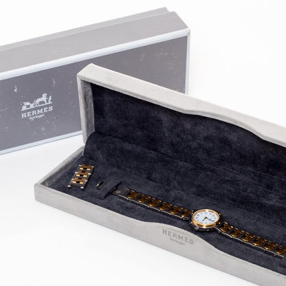 Hermes Stainless Steel 24mm Clipper Quartz Watch Gold 5 of 6