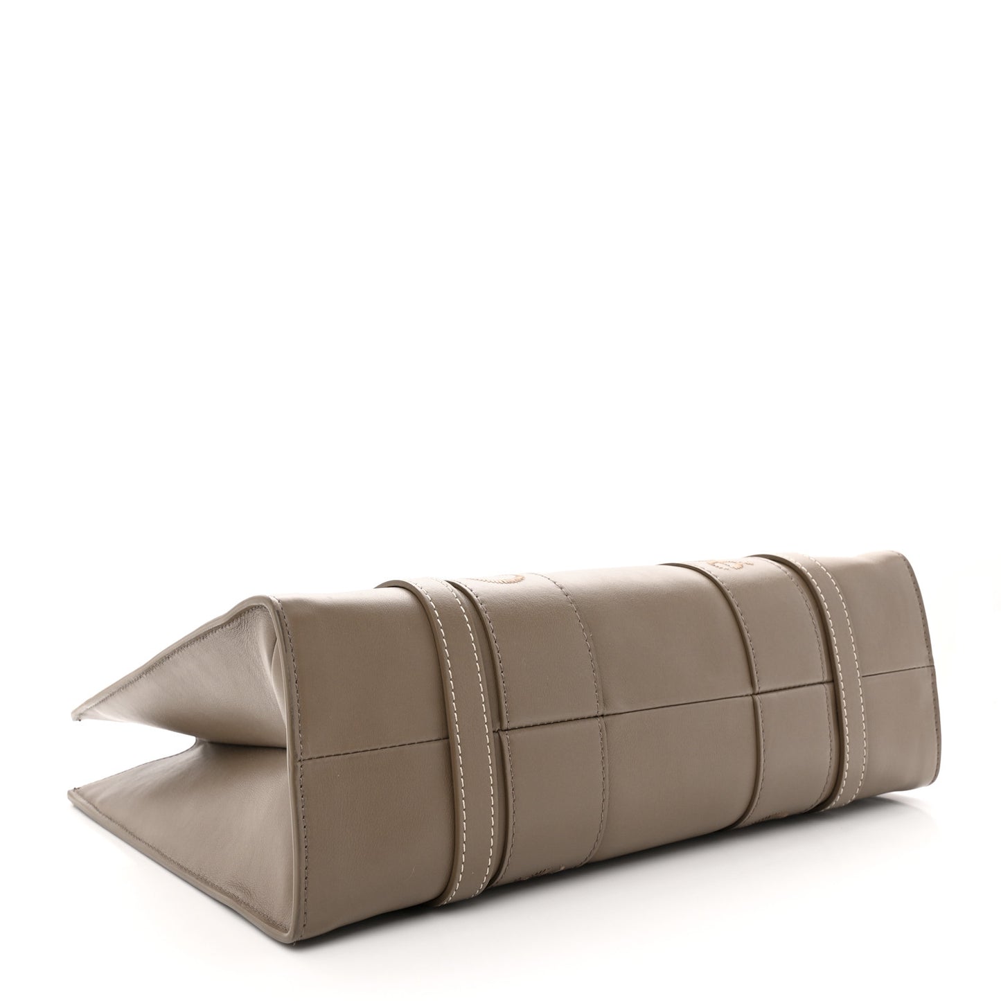 Calfskin Medium Woody Tote Army Green