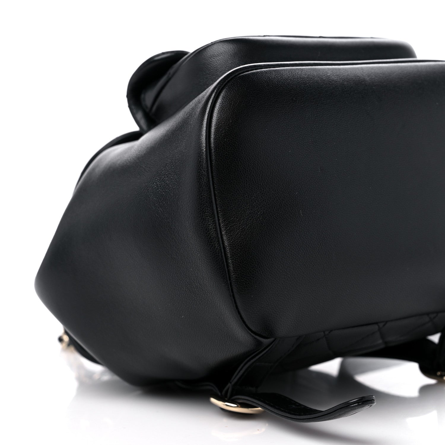 Chanel Lambskin Quilted Small Duma Drawstring Backpack Black 8 of 10