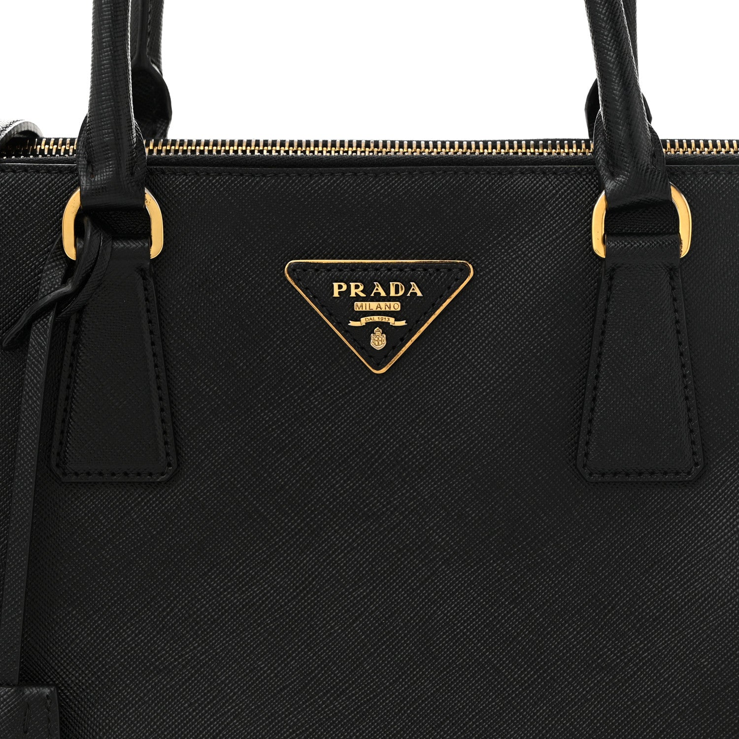 Prada Saffiano Lux Large Galleria Double Zip Tote Black 7 of 9
