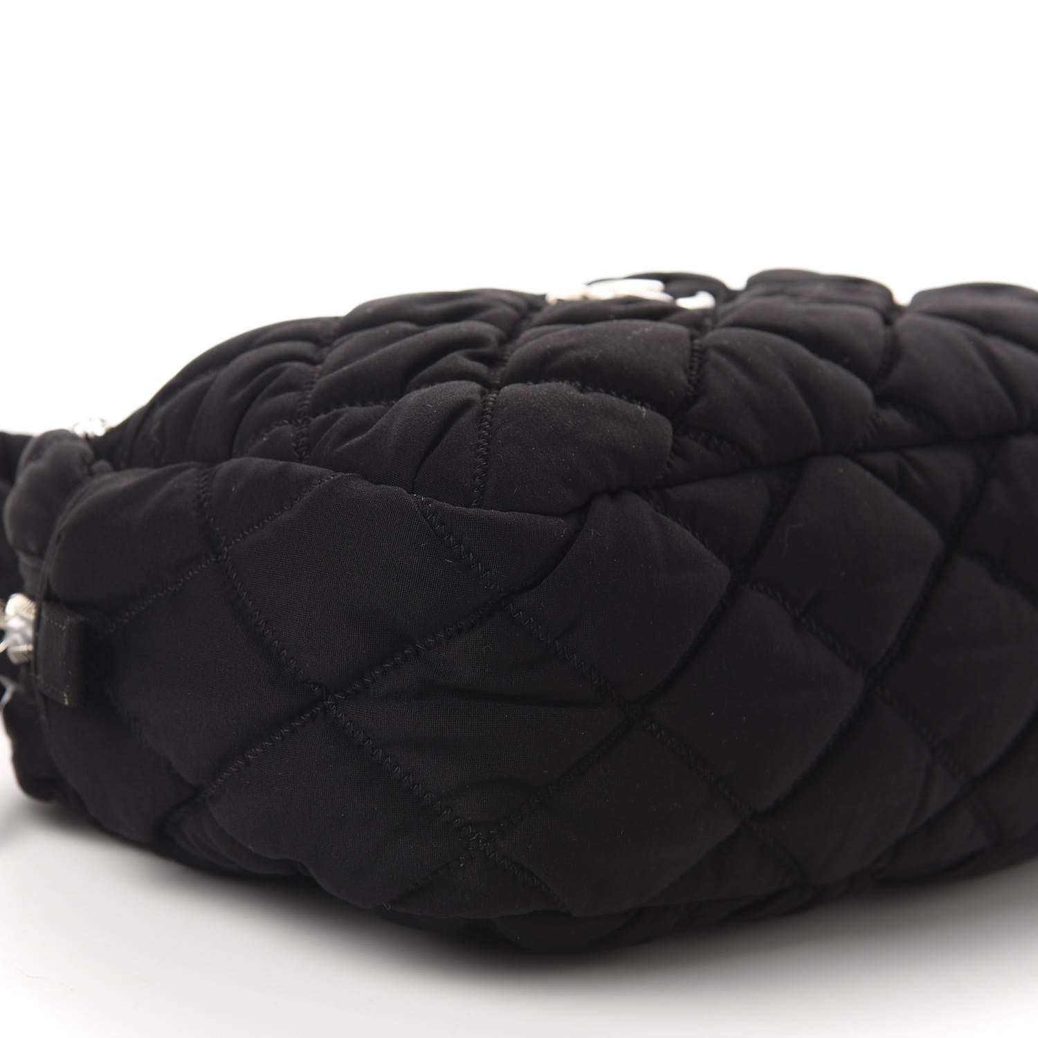 Chanel Nylon Bubble Quilt Shoulder Bag Black 6 of 10