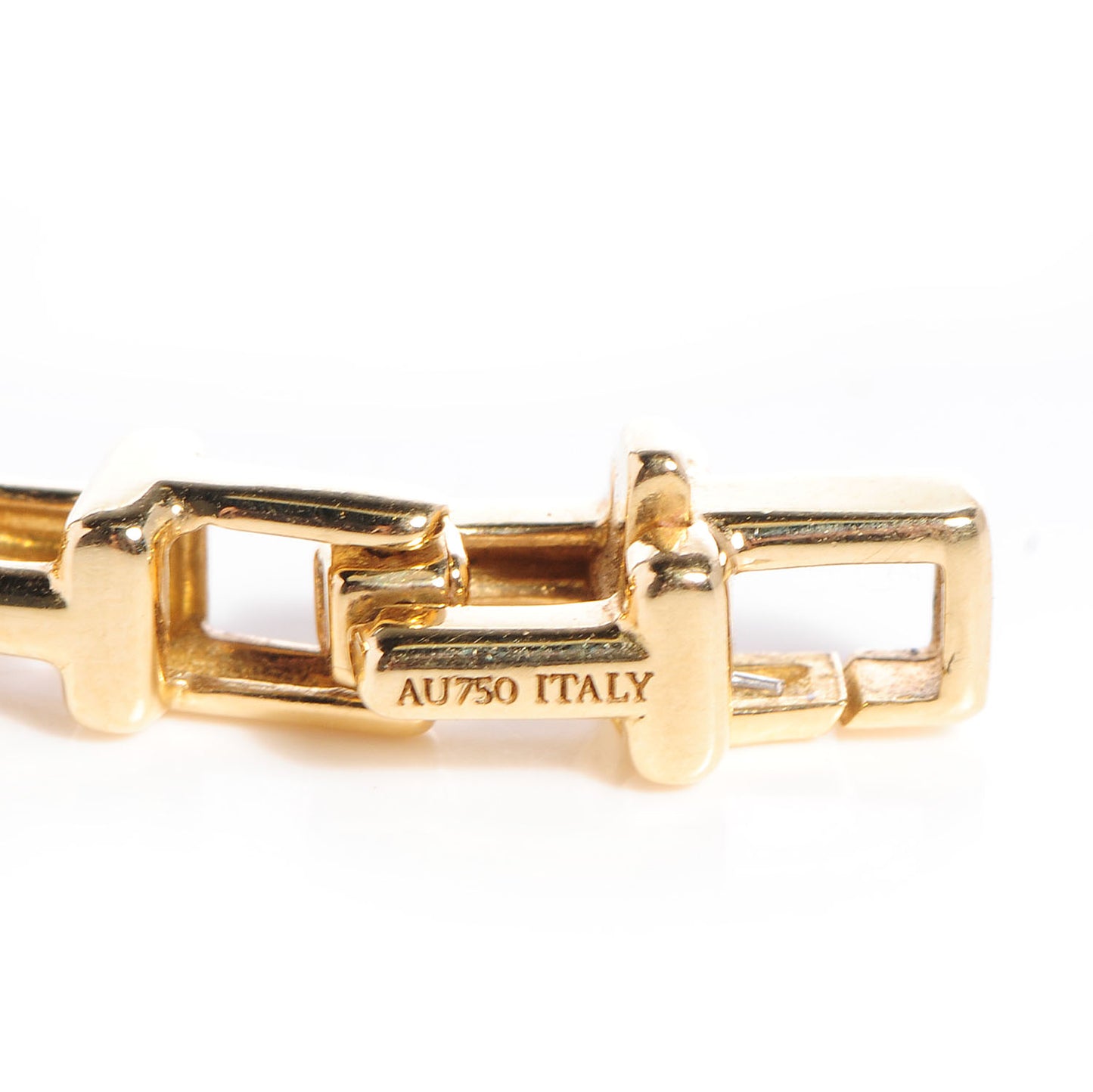 18K Yellow Gold Narrow T Chain Bracelet