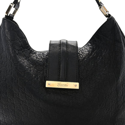 Gucci Guccissima Large New Ladies Web Hobo Black 7 of 10