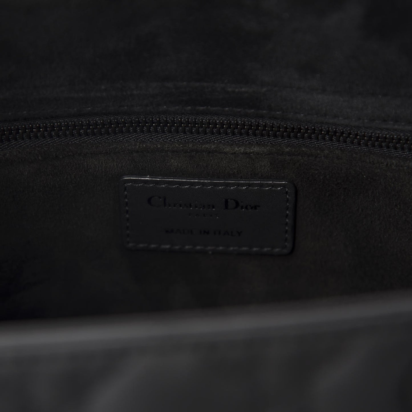 Ultra Matte Calfskin Cannage Large Lady Dior Black