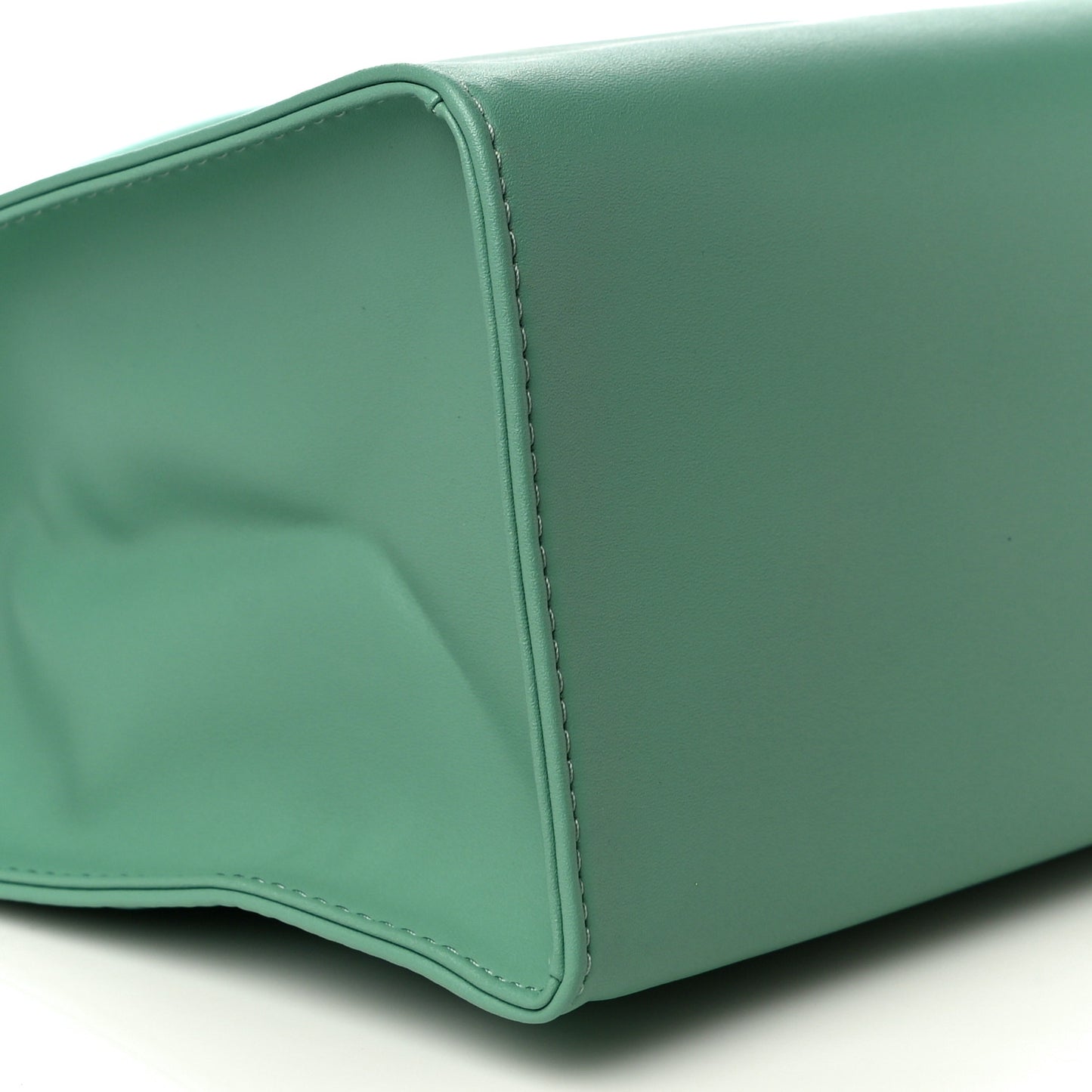 Vegan Leather Medium Shopping Bag Sage