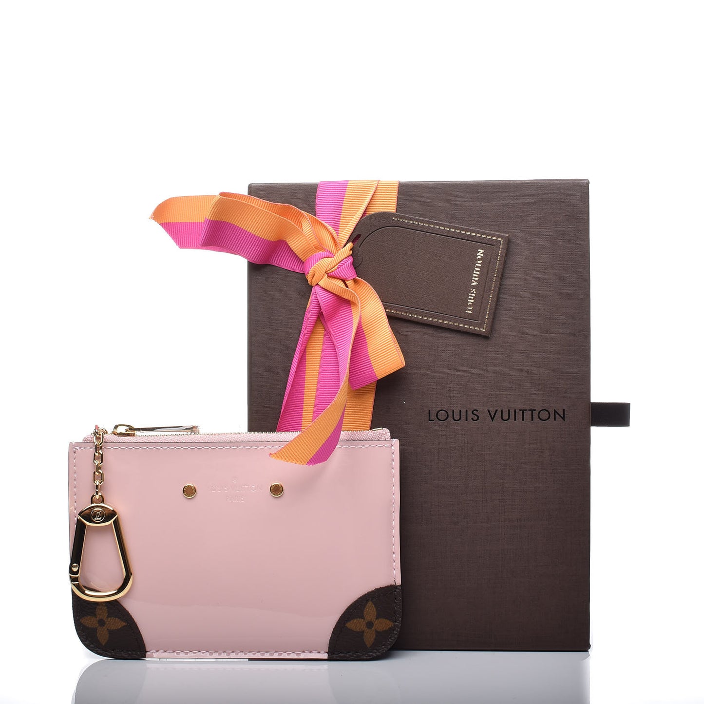 Patent Miroir Venice Key Pouch Rose Ballerine
