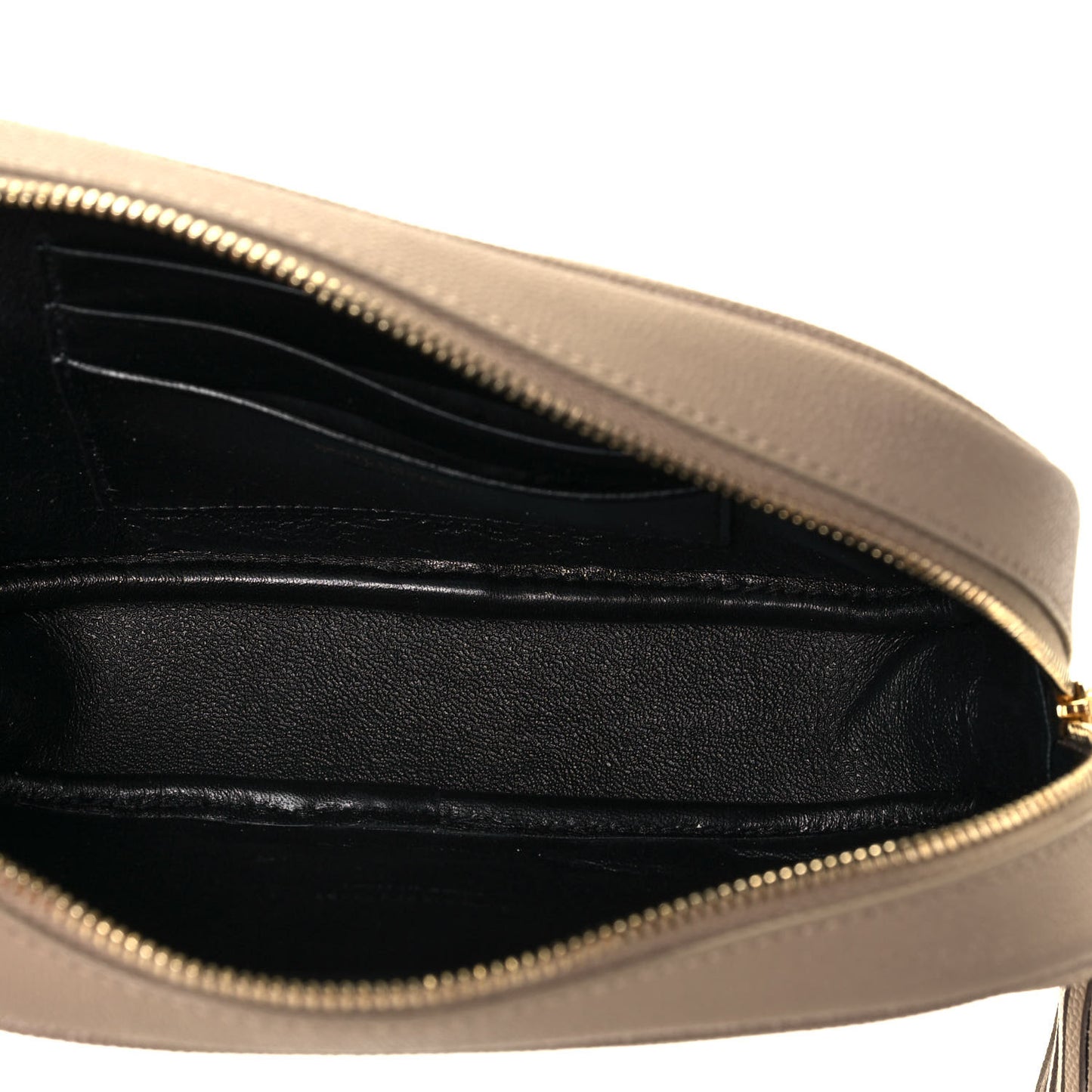 Grain De Poudre Matelasse Monogram Mini Lou Camera Bag Dark Beige