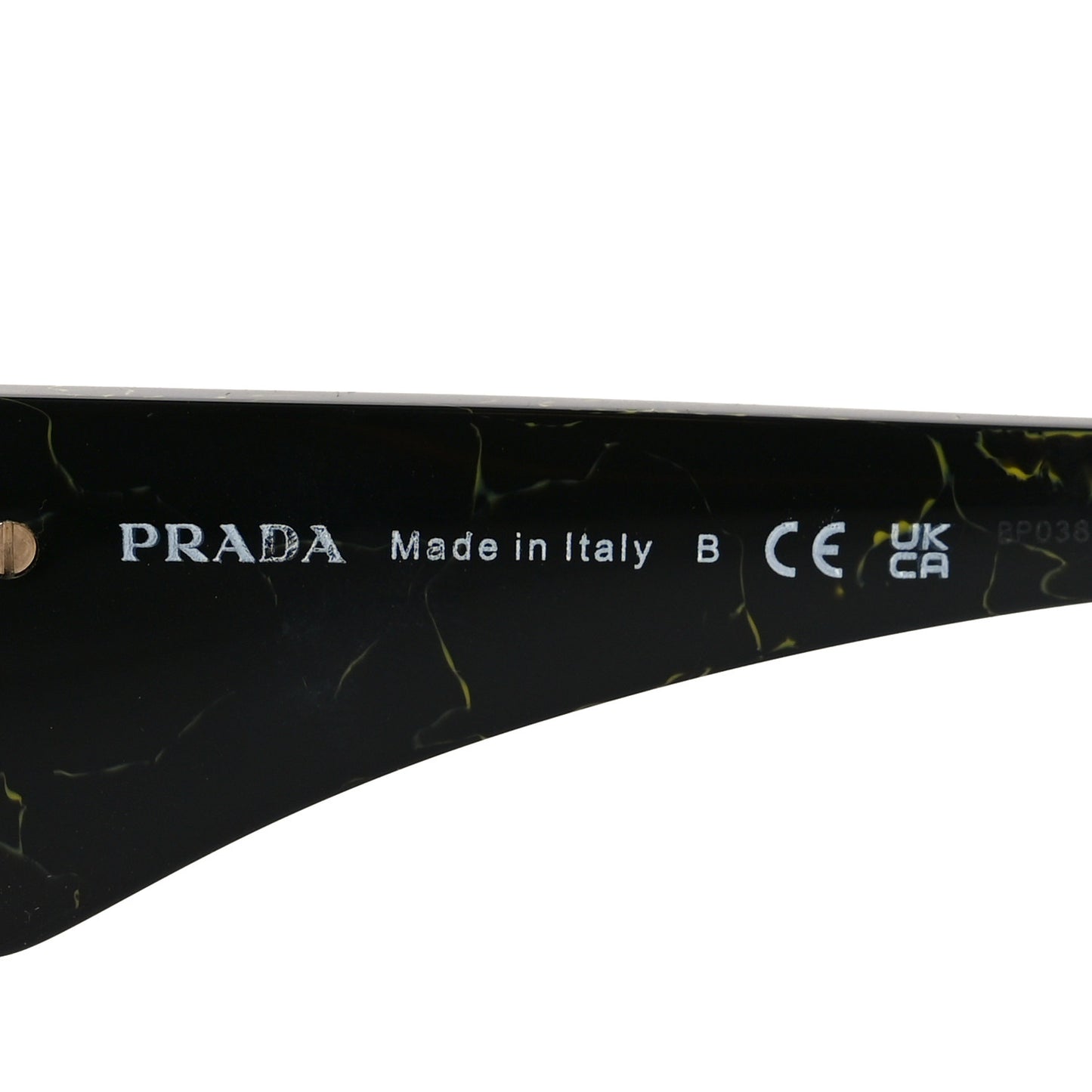 Acetate Symbole Sunglasses SPR 14Z Black Marble
