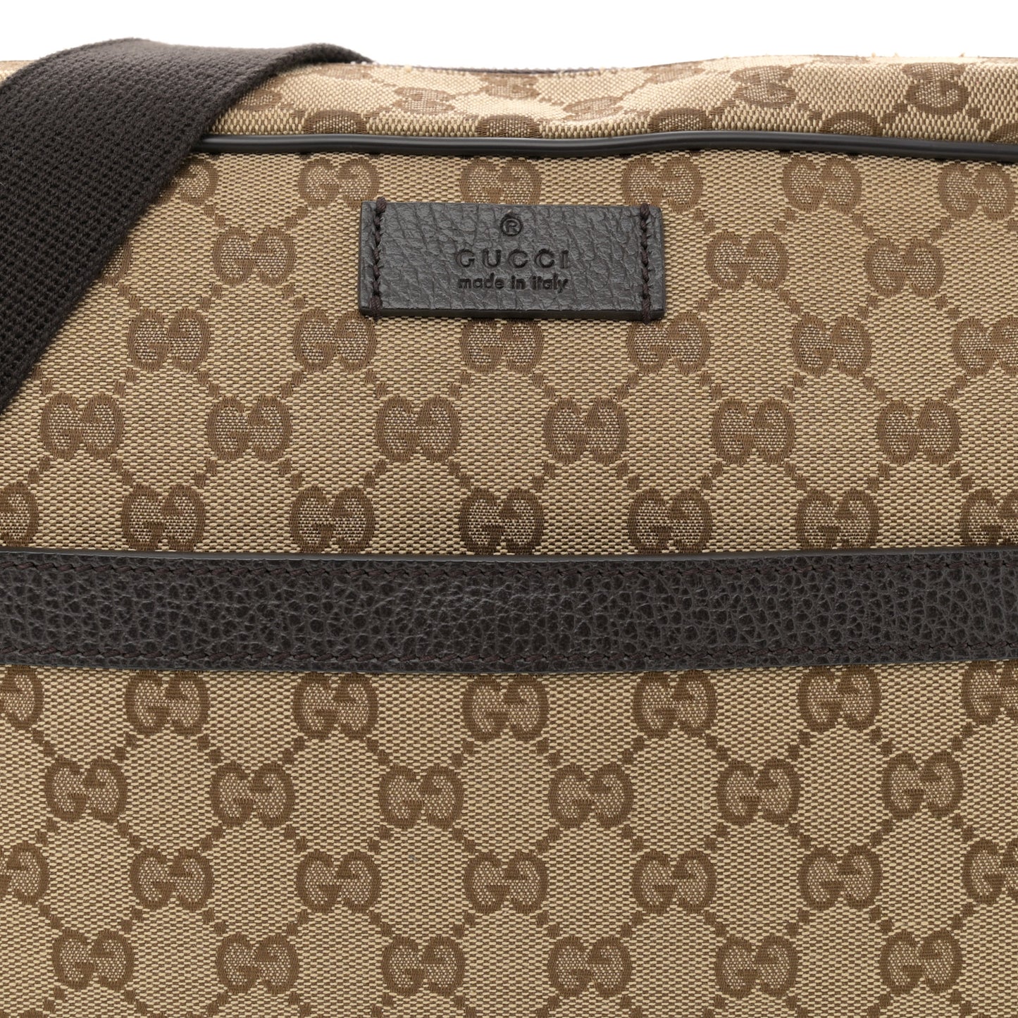 Monogram Dollar Calfskin Large Camera Case Beige Ebony Testa di Moro Marrone Scuro