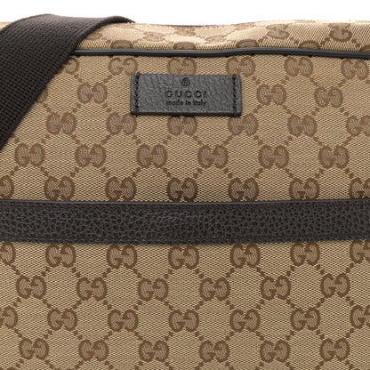 Gucci Monogram Dollar Calfskin Large Camera Case Beige Ebony Testa di Moro Marrone Scuro 8 of 13