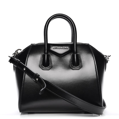 Givenchy Shiny Lord Calfskin Mini Antigona Black 1 of 16