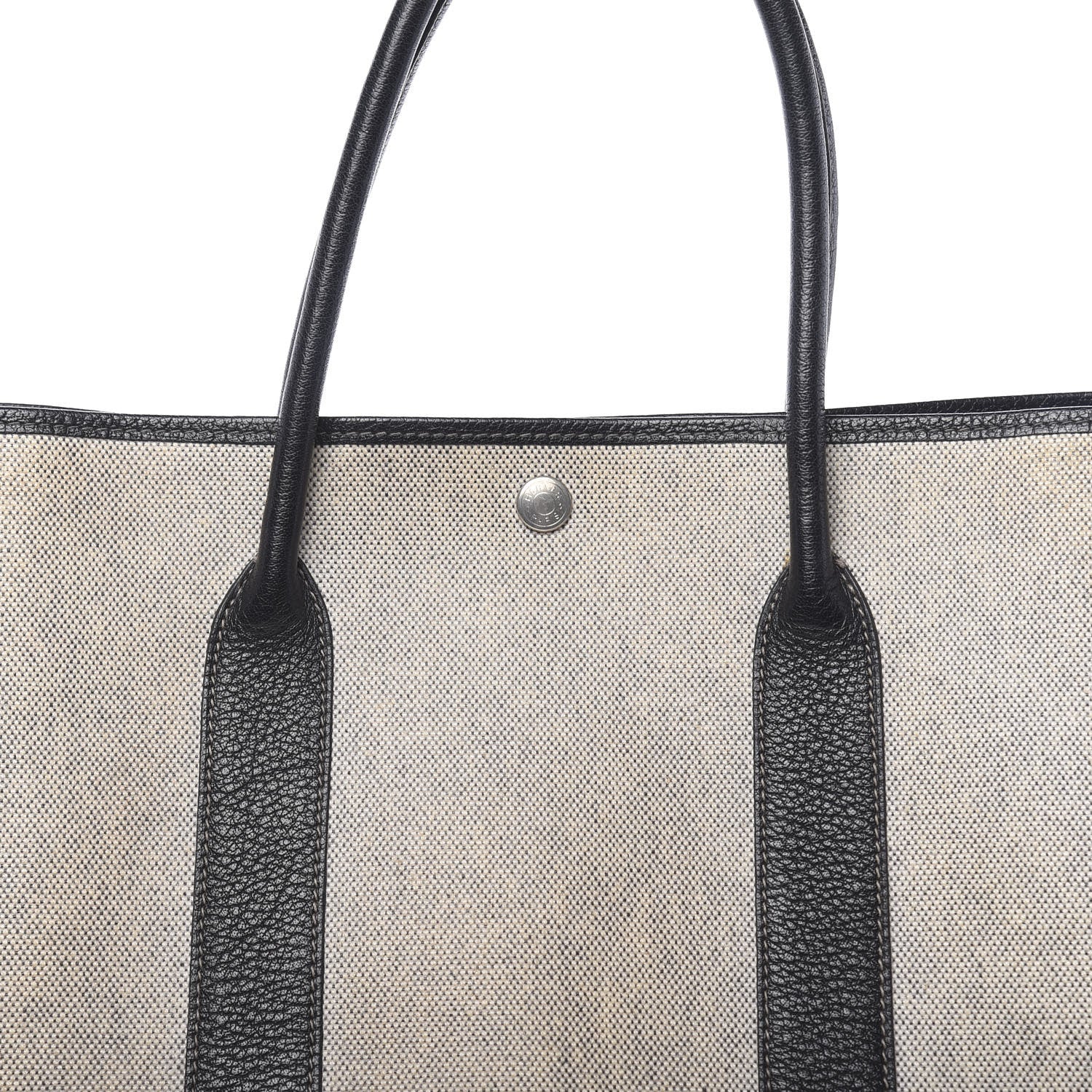 Hermes Buffle Skipper Toile Garden Party 36 MM Tote Black 8 of 10