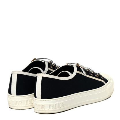 Christian Dior Canvas Womens Walk'n Dior Low Top Sneakers 40 Black 4 of 8