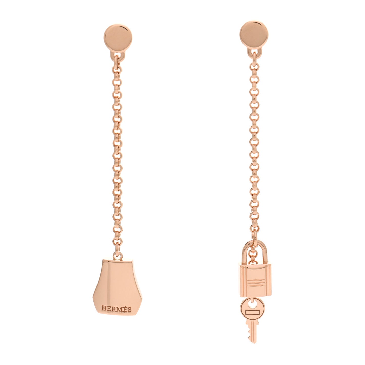 18K Rose Gold Kelly Clochette Earrings
