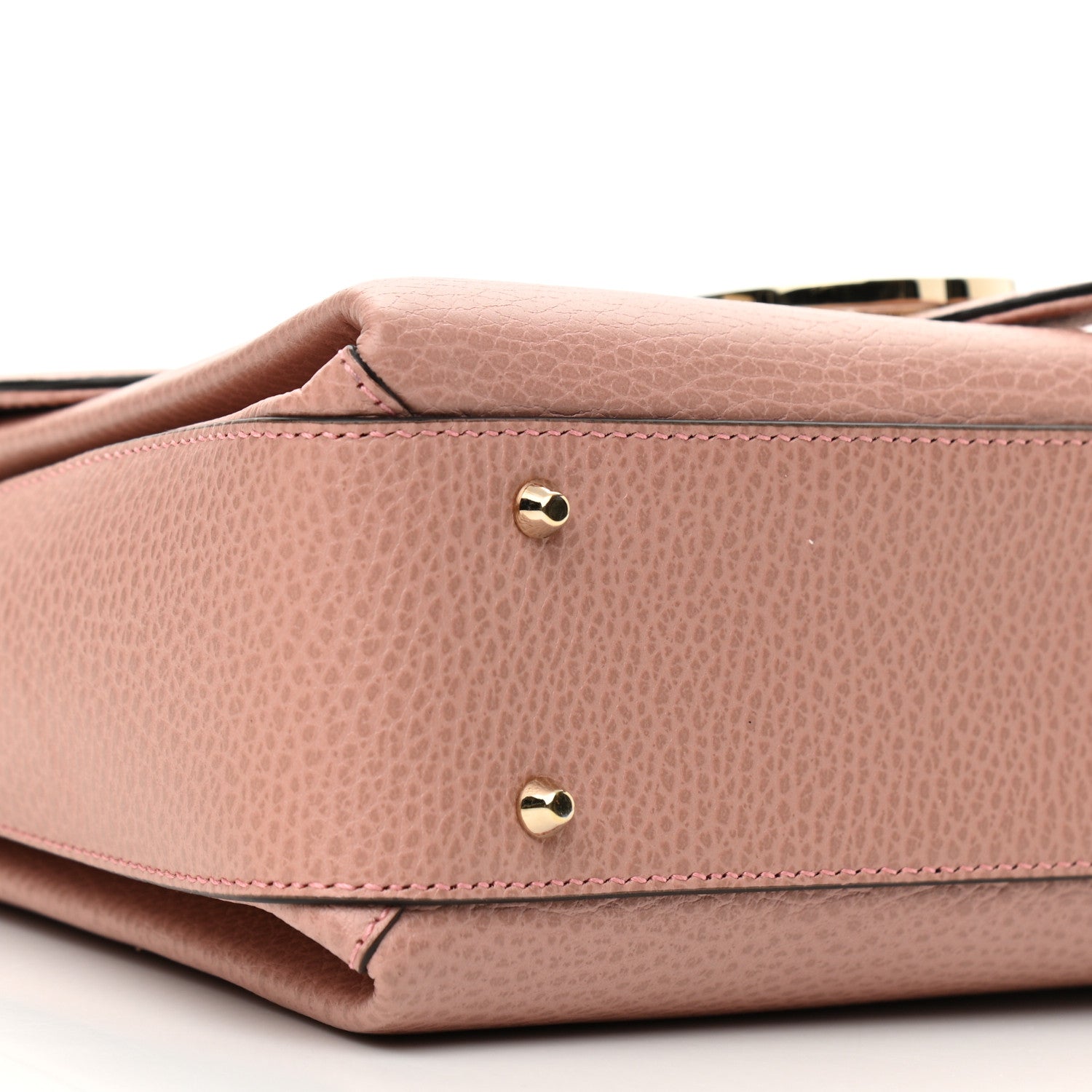 Gucci Dollar Calfskin Interlocking G Top Handle Shoulder Bag Soft Pink 9 of 10