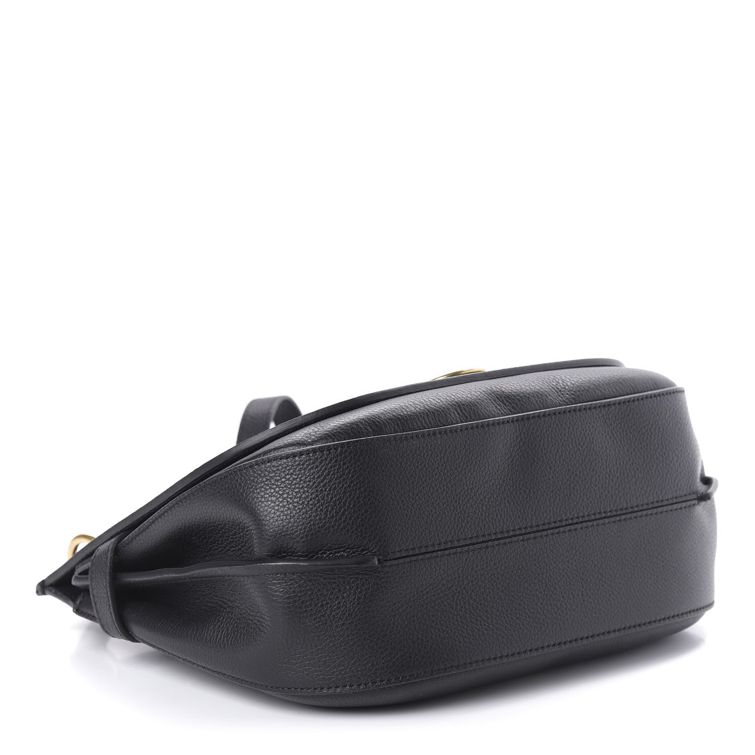 Mulberry Small Classic Grain Calfskin Amberley Satchel Black 4 of 9