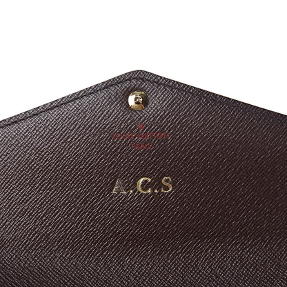 Louis Vuitton Damier Ebene Sarah Wallet NM 6 of 11