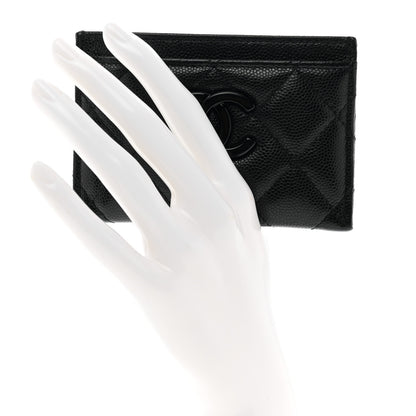 Chanel Caviar Quilted My Everything Card Holder Black 2 of 9